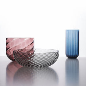 contemporary vase / blown glass