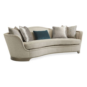 semicircular sofa / Art Deco / fabric / cushion