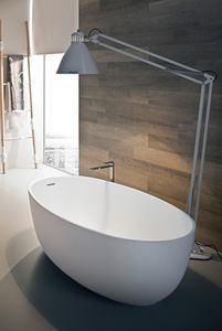 free-standing bathtub / oval / composite