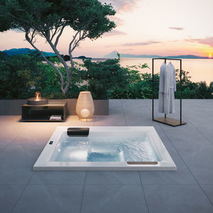 built-in hot tub