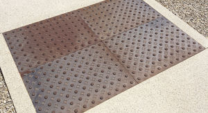 cast iron tactile tile