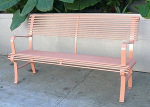 contemporary public bench