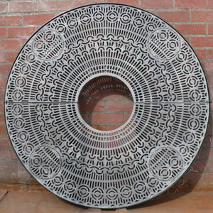 square tree grate / round / cast iron / cast aluminum