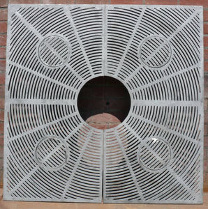 square tree grate / round / cast iron / cast aluminum