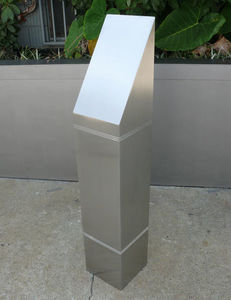 security bollard / stainless steel