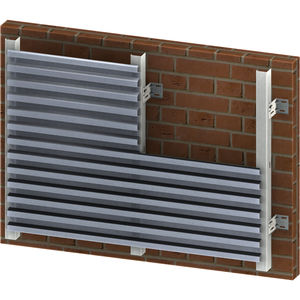 aluminum ventilated facade / with fastener