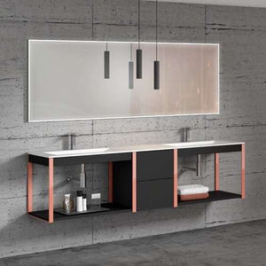 double washbasin cabinet