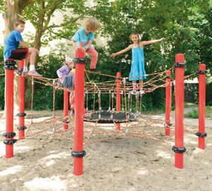 playground climbing structure / with trampoline