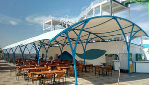 fabric shade structure