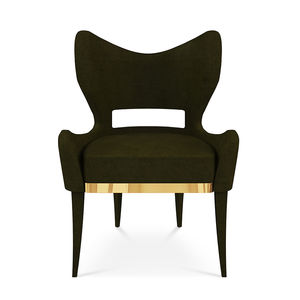 classic chair / upholstered / custom / velvet