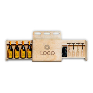 commercial bar cabinet / contemporary / wooden / custom