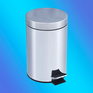 hygienic trash can / stainless steel / commercial / contemporary
