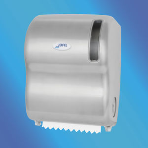 wall-mounted paper towel dispenser / steel / ABS / electronic