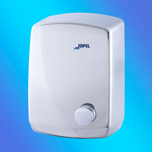 push-button hand dryer / wall-mounted / steel