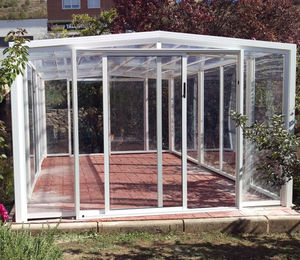 glass garden shed