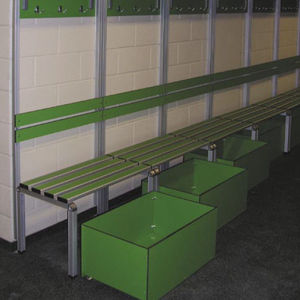 contemporary locker room bench