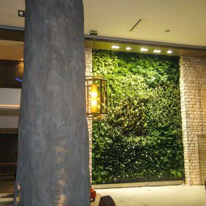 preserved green wall / modular-panel / natural / indoor