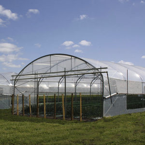 commercial greenhouse / gardening / even-span / aluminum frame