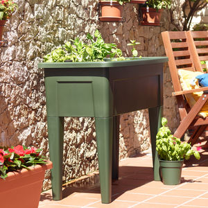polypropylene planter / rectangular / contemporary