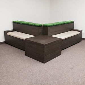 contemporary garden bench