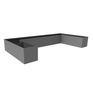 stainless steel planter / aluminum / COR-TEN® steel / modular