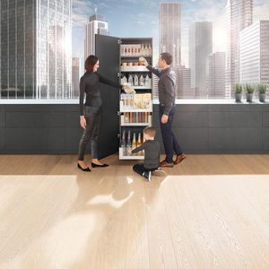 contemporary storage cabinet for kitchen