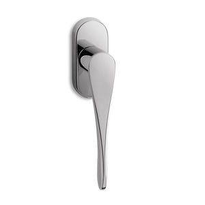 window handle / brass / contemporary / chrome