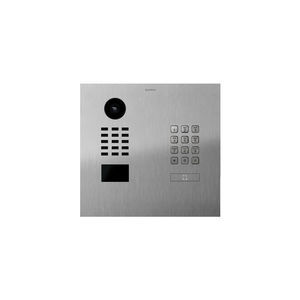 brushed stainless steel video door intercom