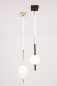 Pendant Lamp Lune Atelier De Troupe Metal Glass Contemporary