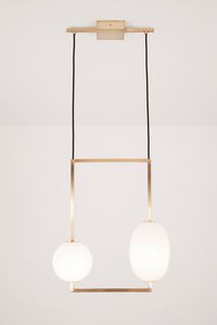 Pendant Lamp Lune Atelier De Troupe Metal Glass Contemporary