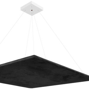 fabric acoustic baffle / hanging / rectangular / decorative