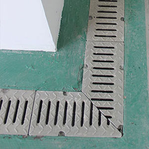 polymer grating for drain channel