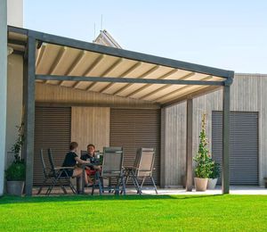 wall-mounted pergola