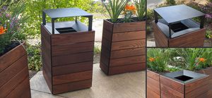 recycling trash bin shelter