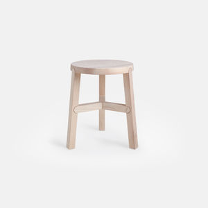 contemporary stool / ash / commercial / round