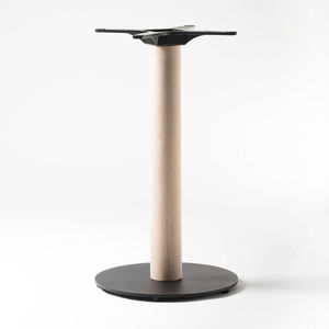 powder-coated steel table base / brushed stainless steel / polished stainless steel / wooden