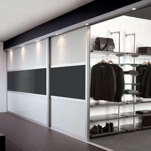 contemporary walk-in wardrobe