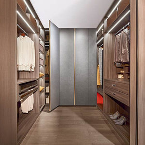 wall-mounted walk-in wardrobe