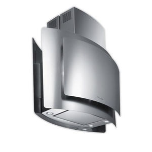 island range hood / with built-in lighting / original design