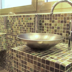 countertop washbasin / round / ceramic / contemporary