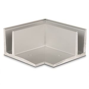 anodized aluminum profile / corner / for railing / precast