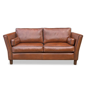 Art Deco sofa / leather / contract / for hotel