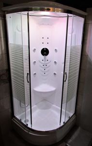 corner hydromassage cabin