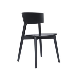 contemporary chair / upholstered / stackable / fabric
