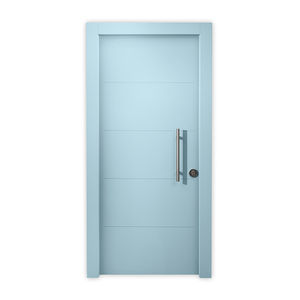 entry door / swing / galvanized steel / security