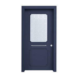 entry door / swing / galvanized steel / security
