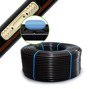 irrigation hose / silicone / with drip emitter / flat
