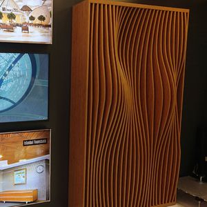 wall acoustic panel / wooden / commercial