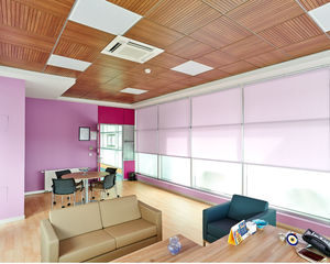 wooden suspended ceiling / tile / acoustic