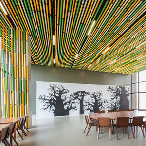 metal suspended ceiling / panel / strip / acoustic